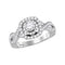14kt White Gold Women's Round Diamond Solitaire Bridal Wedding Engagement Ring 7-8 Cttw - FREE Shipping (US/CAN)-Gold & Diamond Engagement & Anniversary Rings-JadeMoghul Inc.