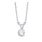 14kt White Gold Women's Round Diamond Solitaire Pendant 1-5 Cttw - FREE Shipping (US/CAN)-Gold & Diamond Pendants & Necklaces-JadeMoghul Inc.