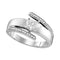 14kt White Gold Womens Round Diamond Solitaire Promise Bridal Ring 1/10 Cttw - FREE Shipping (US/CAN)-Gold & Diamond Promise Rings-5-JadeMoghul Inc.