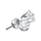 14kt White Gold Womens Round Diamond Solitaire Stud Earrings 1.00 Cttw-Gold & Diamond Earrings-JadeMoghul Inc.