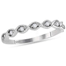14kt White Gold Women's Round Diamond Stackable Band Ring 1-10 Cttw - FREE Shipping (US/CAN)-Gold & Diamond Rings-JadeMoghul Inc.