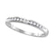14kt White Gold Women's Round Diamond Wedding Band Ring 1/4 Cttw - FREE Shipping (US/CAN)-Gold & Diamond Wedding Jewelry-9.5-JadeMoghul Inc.