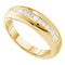 14kt Yellow Gold Men's Princess Channel-set Diamond Wedding Band Ring 1/2 Cttw - FREE Shipping (US/CAN)-Gold & Diamond Wedding Jewelry-8-JadeMoghul Inc.