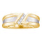 14kt Yellow Gold Men's Princess Diamond Single Row Two-tone Wedding Band Ring 1/6 Cttw - FREE Shipping (US/CAN)-Gold & Diamond Wedding Jewelry-8-JadeMoghul Inc.