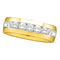 14kt Yellow Gold Men's Round Channel-set Diamond Wedding Anniversary Band Ring 1/4 Cttw - FREE Shipping (US/CAN)-Gold & Diamond Wedding Jewelry-8-JadeMoghul Inc.