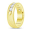14kt Yellow Gold Men's Round Channel-set Diamond Wedding Band Ring 1-1/2 Cttw - FREE Shipping (US/CAN)-Gold & Diamond Wedding Jewelry-9-JadeMoghul Inc.