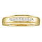 14kt Yellow Gold Men's Round Diamond Channel-set Wedding Anniversary Band Ring 1/12 Cttw - FREE Shipping (US/CAN)-Gold & Diamond Wedding Jewelry-8-JadeMoghul Inc.