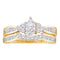 14kt Yellow Gold Women's Marquise Diamond Bridal Wedding Engagement Ring Band Set 1/2 Cttw - FREE Shipping (US/CAN)-Gold & Diamond Wedding Ring Sets-5-JadeMoghul Inc.