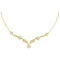 14kt Yellow Gold Women's Princess Diamond Soleil Cluster Luxury 18" Necklace 1.00 Cttw - FREE Shipping (US/CAN)-Gold & Diamond Pendants & Necklaces-JadeMoghul Inc.