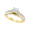 14kt Yellow Gold Women's Princess Diamond Solitaire Bridal Wedding Engagement Ring 1-1/4 Cttw - FREE Shipping (US/CAN)-Gold & Diamond Engagement & Anniversary Rings-5-JadeMoghul Inc.