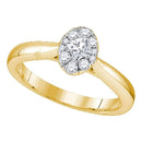 14kt Yellow Gold Womens Princess Diamond Solitaire Bridal Wedding Engagement Ring 3/8 Cttw-Gold & Diamond Engagement & Anniversary Rings-9-JadeMoghul Inc.