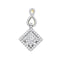 14kt Yellow Gold Women's Princess Diamond Square Pendant 3-4 Cttw - FREE Shipping (US/CAN)-Gold & Diamond Pendants & Necklaces-JadeMoghul Inc.