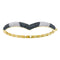 14kt Yellow Gold Women's Round Black Color Enhanced Diamond Bangle Bracelet 1-3-4 Cttw - FREE Shipping (US/CAN)-Gold & Diamond Bracelets-JadeMoghul Inc.