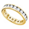 14kt Yellow Gold Women's Round Channel-set Diamond Eternity Wedding Band 2.00 Cttw - FREE Shipping (US/CAN)-Gold & Diamond Wedding Jewelry-JadeMoghul Inc.