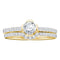 14kt Yellow Gold Women's Round Diamond Bridal Wedding Engagement Ring Band Set 3-4 Cttw - FREE Shipping (US/CAN)-Gold & Diamond Wedding Ring Sets-JadeMoghul Inc.