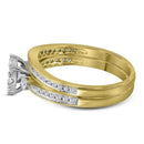 14kt Yellow Gold Women's Round Diamond Bridal Wedding Engagement Ring Band Set 5/8 Cttw - FREE Shipping (US/CAN)-Wedding Jewelry-5-JadeMoghul Inc.