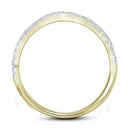 14kt Yellow Gold Women's Round Diamond Cluster Bridal Wedding Engagement Ring Band Set 1.00 Cttw - FREE Shipping (US/CAN)-Wedding Jewelry-5-JadeMoghul Inc.