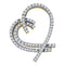 14kt Yellow Gold Women's Round Diamond Heart Outline Pendant 3-4 Cttw - FREE Shipping (US/CAN)-Gold & Diamond Pendants & Necklaces-JadeMoghul Inc.