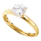 14kt Yellow Gold Women's Round Diamond I1 JK Solitaire Bridal Wedding Engagement Ring 1.00 Cttw - FREE Shipping (US/CAN)-Gold & Diamond Engagement & Anniversary Rings-5-JadeMoghul Inc.
