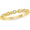 14kt Yellow Gold Womens Round Diamond Milgrain Stackable Band Ring 1-10 Cttw-Gold & Diamond Rings-JadeMoghul Inc.
