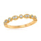 14kt Yellow Gold Women's Round Diamond Milgrain Stackable Band Ring 1-6 Cttw - FREE Shipping (US/CAN)-Rings And Bands-JadeMoghul Inc.