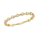 14kt Yellow Gold Womens Round Diamond Slender Stackable Band Ring 1-10 Cttw - FREE Shipping (US/CAN)-Gold & Diamond Rings-JadeMoghul Inc.
