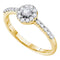 14kt Yellow Gold Women's Round Diamond Solitaire Bridal Wedding Engagement Ring 1/3 Cttw - FREE Shipping (USA/CAN)-Gold & Diamond Engagement & Anniversary Rings-5-JadeMoghul Inc.