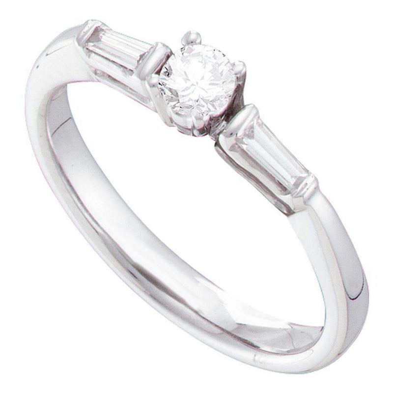 14kt Yellow Gold Women's Round Diamond Solitaire Bridal Wedding Engagement Ring 1/4 Cttw - FREE Shipping (US/CAN)-Gold & Diamond Engagement & Anniversary Rings-5-JadeMoghul Inc.
