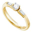 14kt Yellow Gold Women's Round Diamond Solitaire Bridal Wedding Engagement Ring 1/4 Cttw - FREE Shipping (US/CAN)-Gold & Diamond Engagement & Anniversary Rings-5-JadeMoghul Inc.