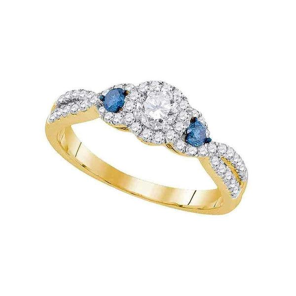 14kt Yellow Gold Women's Round Diamond Solitaire Bridal Wedding Engagement Ring 3/4 Cttw - FREE Shipping (US/CAN)-Wedding Jewelry-5-JadeMoghul Inc.