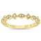 14kt Yellow Gold Women's Round Diamond Squares Stackable Band Ring 1-10 Cttw - FREE Shipping (US/CAN)-Gold & Diamond Rings-JadeMoghul Inc.