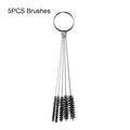 15/5Pcs Car Carburetor Carbon Dirt Jet Remove Cleaning Needles+Brushes Clean tools tubing Scavenging Clogging Janitorial Supplie AExp