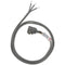 15-Amp 90deg -Angle Plug Head Power Supply Cord, 3ft-Appliance Cords & Receptacles-JadeMoghul Inc.