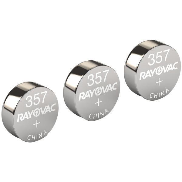1.5-Volt 303/357 Silver Watch/Electronic Battery (3 pk)-Coin Batteries-JadeMoghul Inc.