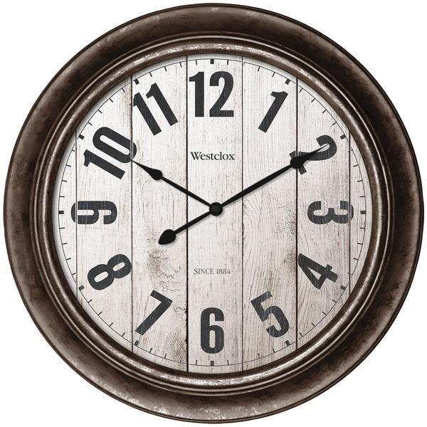 15.5" Wall Clock with Antique Bronze Finish-Household Equipment & Accessories-JadeMoghul Inc.