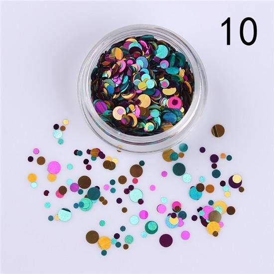 1.5g Holographic Silver Gold Nail Flakies Mixed Size Round Nail Sequins Glitter Paillette Flakes Nail Art Decorations-37147-10-JadeMoghul Inc.