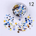 1.5g Holographic Silver Gold Nail Flakies Mixed Size Round Nail Sequins Glitter Paillette Flakes Nail Art Decorations-37147-12-JadeMoghul Inc.