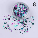 1.5g Holographic Silver Gold Nail Flakies Mixed Size Round Nail Sequins Glitter Paillette Flakes Nail Art Decorations-37147-8-JadeMoghul Inc.