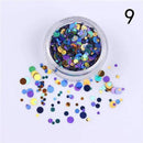 1.5g Holographic Silver Gold Nail Flakies Mixed Size Round Nail Sequins Glitter Paillette Flakes Nail Art Decorations-37147-9-JadeMoghul Inc.