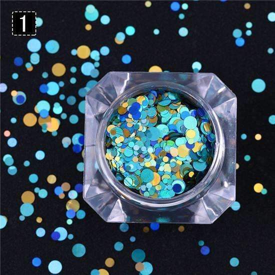 1.5g Holographic Silver Gold Nail Flakies Mixed Size Round Nail Sequins Glitter Paillette Flakes Nail Art Decorations-39946-1-JadeMoghul Inc.