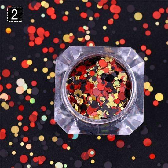 1.5g Holographic Silver Gold Nail Flakies Mixed Size Round Nail Sequins Glitter Paillette Flakes Nail Art Decorations-39946-2-JadeMoghul Inc.