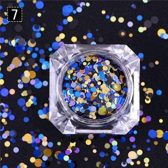 1.5g Holographic Silver Gold Nail Flakies Mixed Size Round Nail Sequins Glitter Paillette Flakes Nail Art Decorations-39946-4-JadeMoghul Inc.
