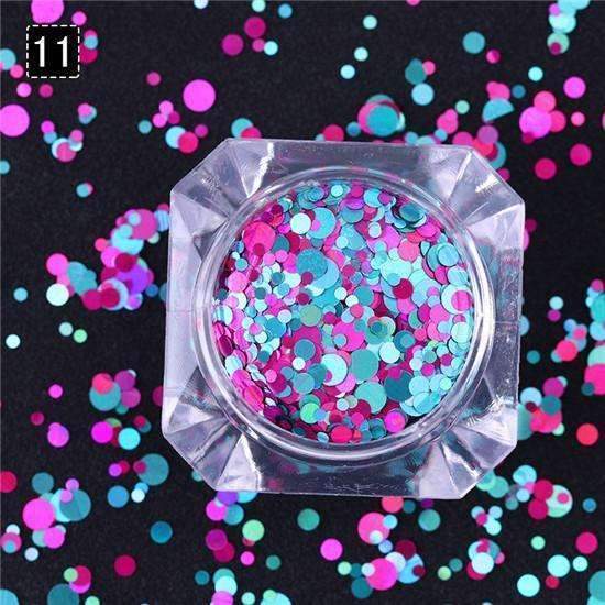 1.5g Holographic Silver Gold Nail Flakies Mixed Size Round Nail Sequins Glitter Paillette Flakes Nail Art Decorations-39946-7-JadeMoghul Inc.
