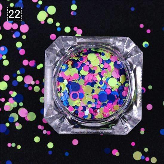 1.5g Holographic Silver Gold Nail Flakies Mixed Size Round Nail Sequins Glitter Paillette Flakes Nail Art Decorations-39946-8-JadeMoghul Inc.