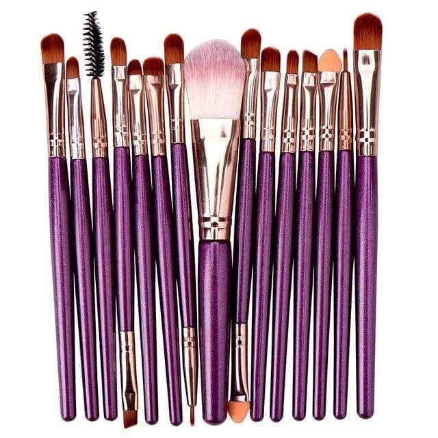 15PCs Makeup Brush Set Cosmetict Makeup For Face Make Up Tools Women Beauty  Professional Foundation Blush Eyeshadow Consealer AExp