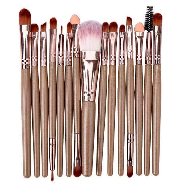 15PCs Makeup Brush Set Cosmetict Makeup For Face Make Up Tools Women Beauty  Professional Foundation Blush Eyeshadow Consealer AExp