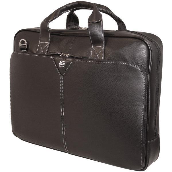 16" Deluxe Leather Notebook Briefcase-Cases, Covers & Sleeves-JadeMoghul Inc.