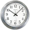 16" Galvanized Metal Silver Wall Clock-Household Equipment & Accessories-JadeMoghul Inc.
