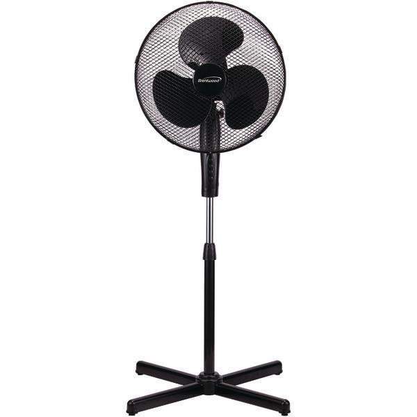 16" Oscillating Stand Fan (Black)-Home Appliance-JadeMoghul Inc.