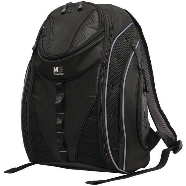 16" PC/17" MacBook(R) Express 2.0 Backpack, Black/Silver-Cases, Covers & Sleeves-JadeMoghul Inc.